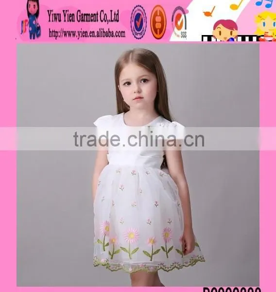 2016 Flower Princess Dress Modern Children Dress One Piece Baby Latest Children Dress Designs photo-5