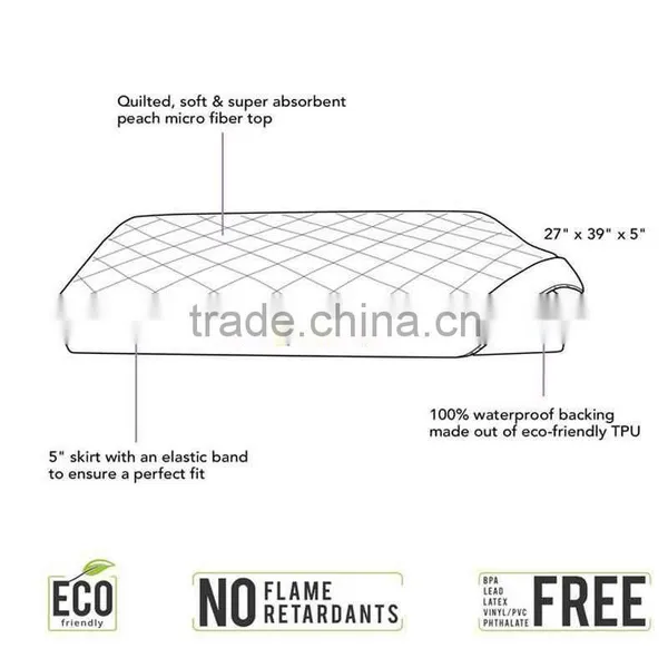 Qult Waterproof Bound Baby Pad Softtextile Baby Changing Mat photo-3