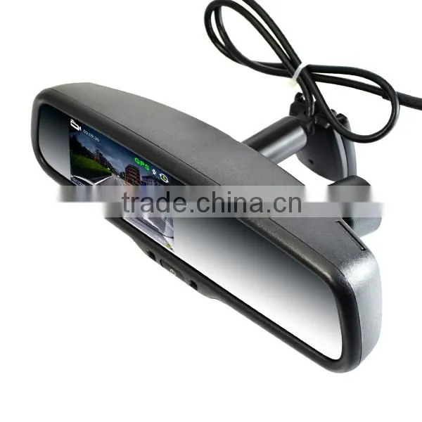4.3" 1080P Car DVR Rearview Mirror With WIFI, 2-channel Recording, GPS Tracker and Auto Dimming photo-3