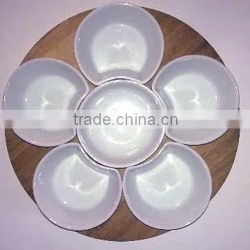 Cutting Board With Ceramic Bowl