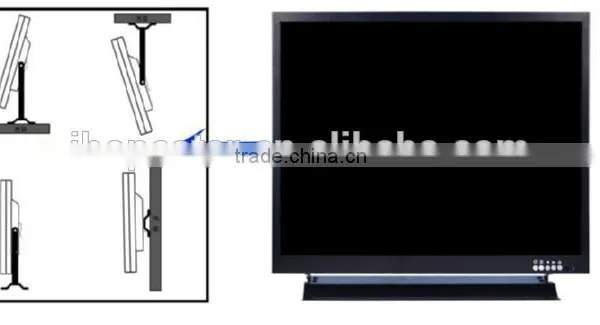Wall Mount/Desktop/Roof 7" Car TFT LED monitor with BNC/HDMI/AV input