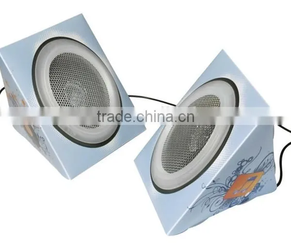 Supplier 3.5mm Connector 8*8*8 Papaer Speaker Mini photo-3