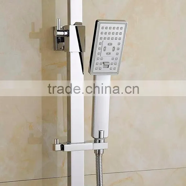 Hot Sale Wall Mounted Square Design Bath&shower Faucet Set With Rainfall Shower Head photo-3