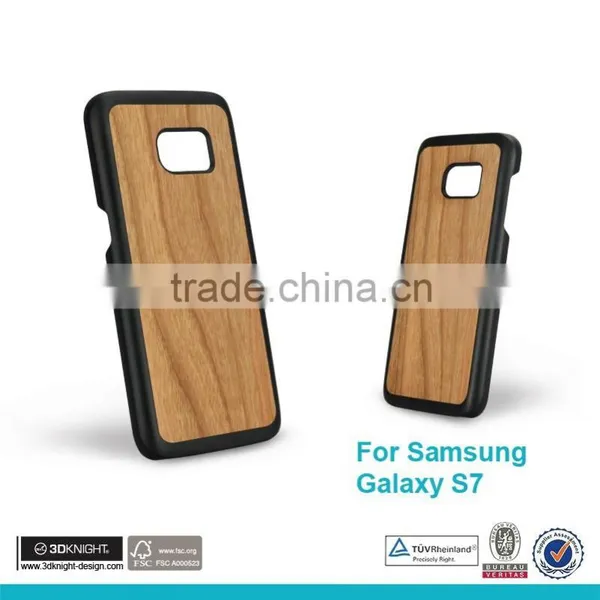 3D KNIGHT 2016 New Arrival Natural Wood Wooden Phone Case For Samsung Galaxy S7 photo-2