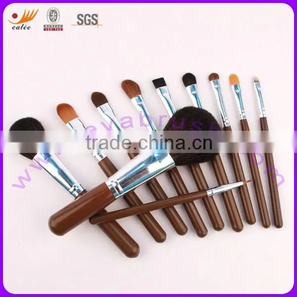 Dark Brown Natural Hair Professional Makeup Brush Set--Factory Directly