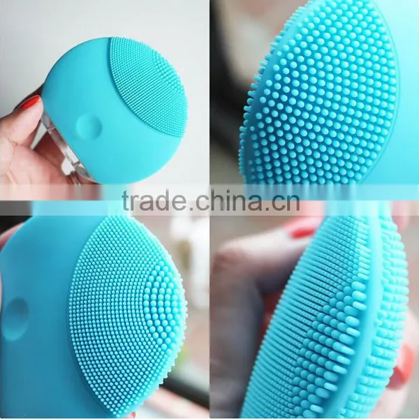 Silicone Waterproof Facial Brush , Silicone Vibration Facial Massager photo-3