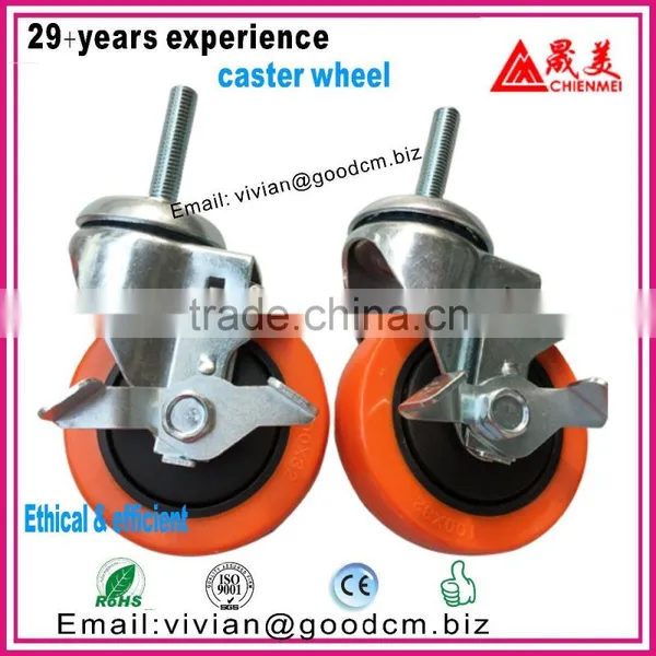 Hot Sale ISO9001 Certificated Long Working Life Rubber Industrial Caster photo-5