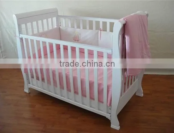 140x70cm Multifunctional Wooden Baby Cribs Convertible Crib photo-3