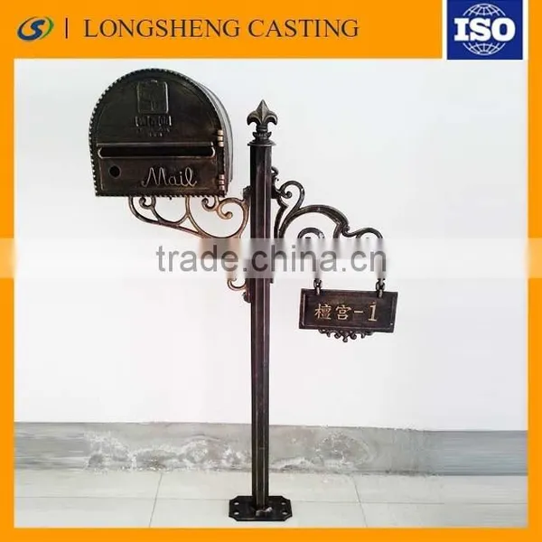 Antique Outdoor Cast Aluminum Mailbox for Apartment Residence / Apartment Building Mailbox photo-2