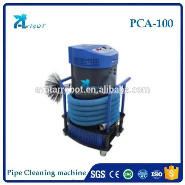 Pipe Sewer Inspection Air Duct Cleaning Brushing Machine With Cable