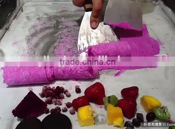 Rolled Ice Cream Machine Popular in Thailand photo-5