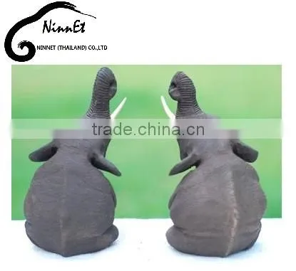 Wood Carved Elephant From Thailand photo-4