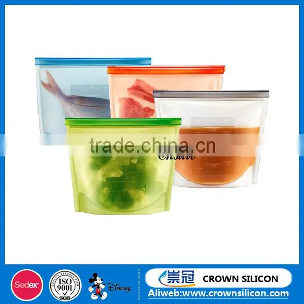 Silicone Fresh-Keeping Bag,Silicone Food Container,Silicone Food Freezer Bags photo-3