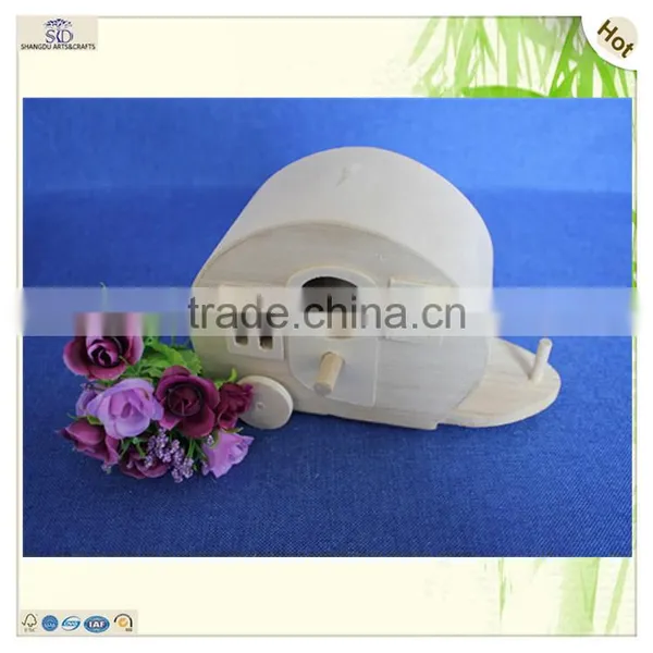 Animal Shape Lovely Style Paulownia Wooden Bird Nest House photo-6