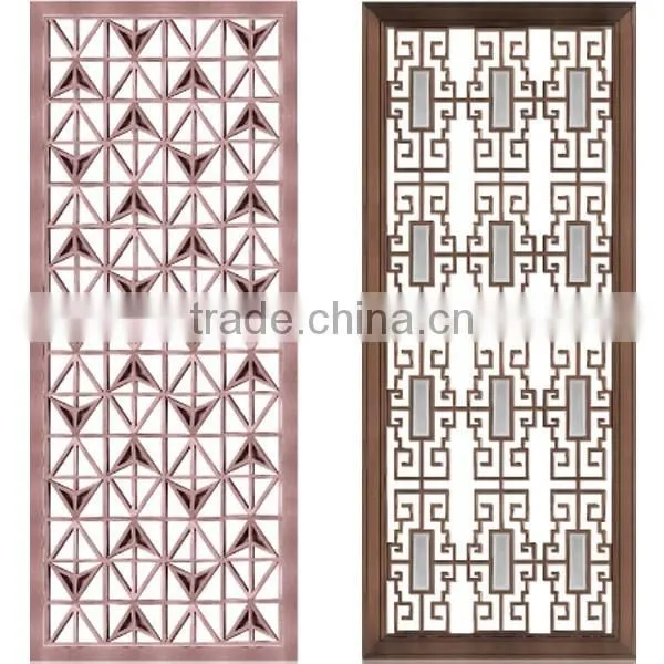 Customized Interior Decorative Metal Hotel Room Divider Panel photo-5