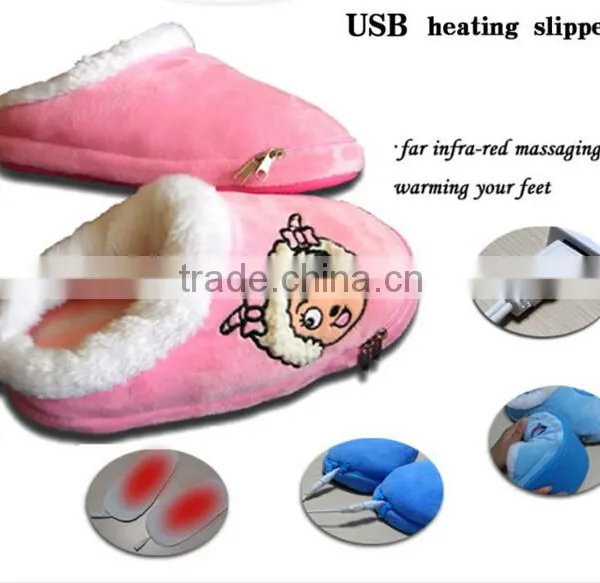 Newest Fashion Heated Slippers USB Warmer Shoes Electric USB Warm Slippers For Wholesale photo-6