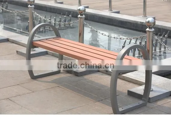 Wholesales Cast Aluminum Wooden Bench Without Backrest photo-6