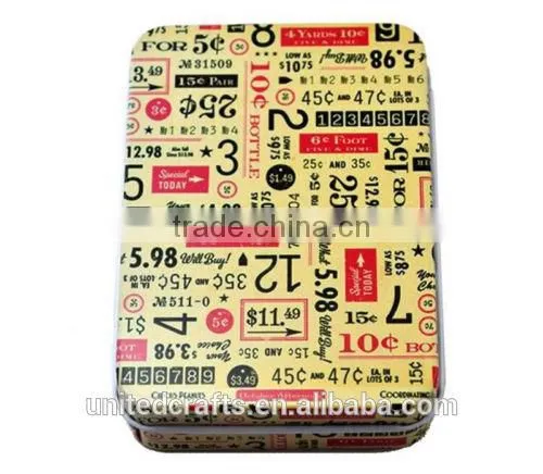 New Sale Small Storage Jars Rectangular Iron Tin Gift Jewelry Holder Storage Box photo-3