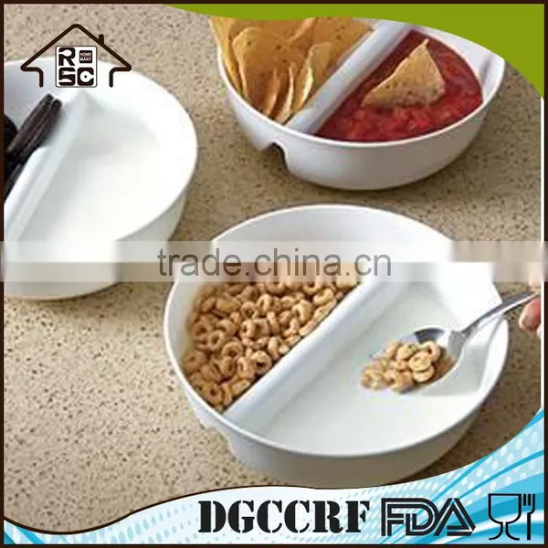 Eco-friendly Microwave Safe Never Soggy Plastic Cereal Milk Bowl photo-4