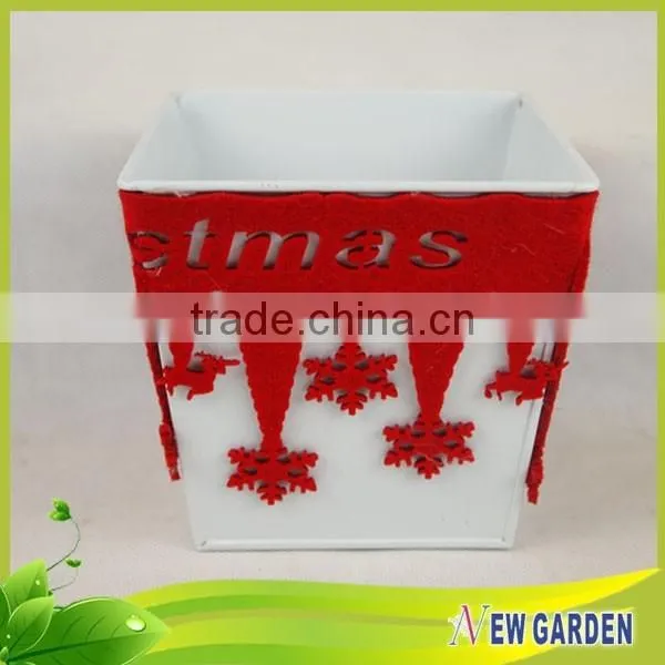Exquisite Unique Flannelette and Metal Balcony Flower Pot photo-6