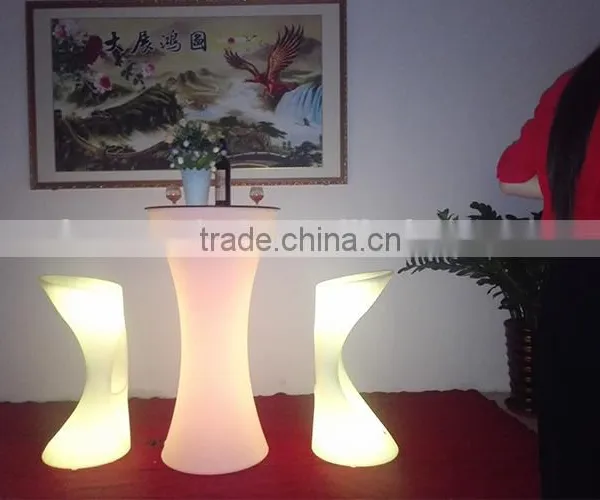 Rechargeable LED Cocktail Table, LED Bar Table, LED Furniture Supplier in China photo-4