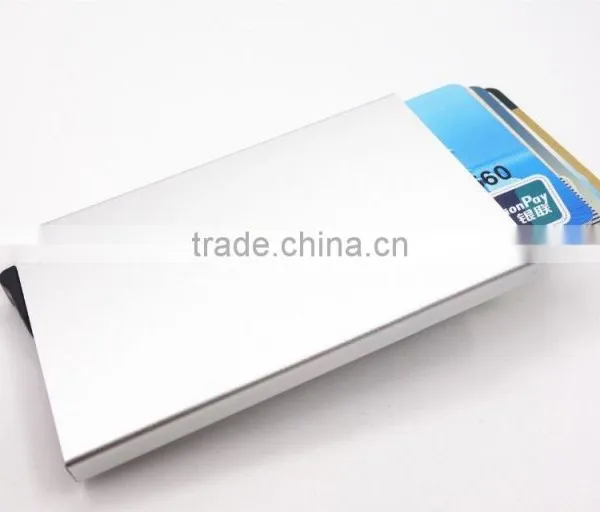 Credit Card Holder Rfid Blocking Aluminum Business Card Holder Automatic Pop-Up photo-2