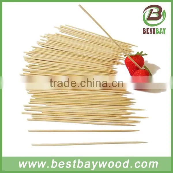 30cm Long Hot Sale Disposable Round Bamboo Skewers For BBQ Or Food photo-4
