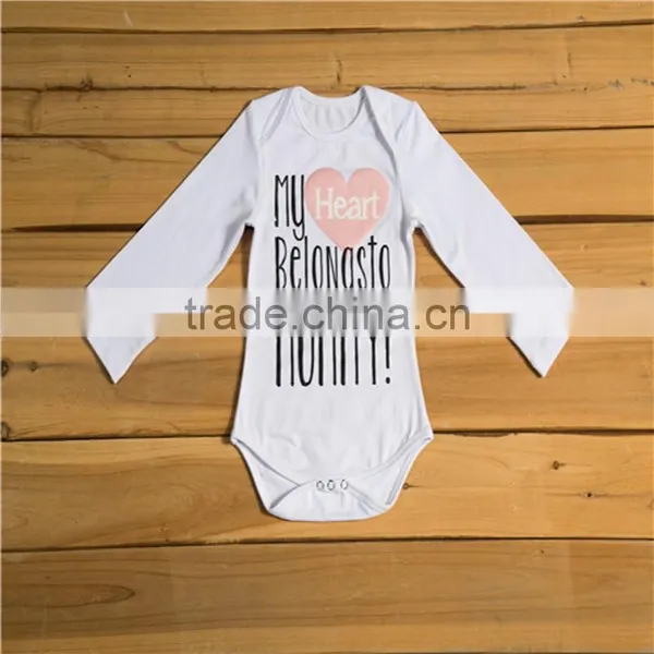 Wholesale Cotton Organic Onesie Plain White Long Sleeves Baby Romper photo-3