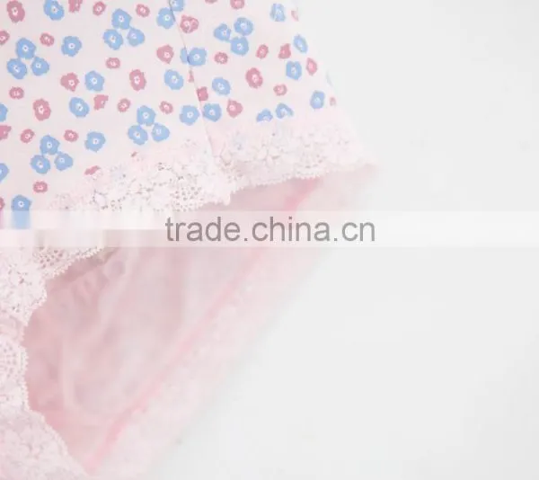 Printing Best Quality 95% Cotton 5% Spandex With Lace Custom Sexy Fancy Woman Underwear photo-4