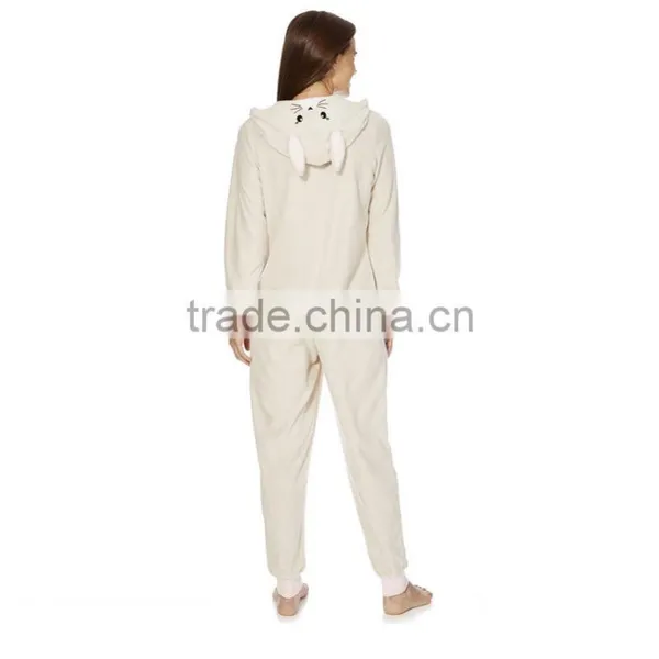 Fashion Lovely Women Cotton Flannel Animal Pajamas Plain Adult Onesie photo-2