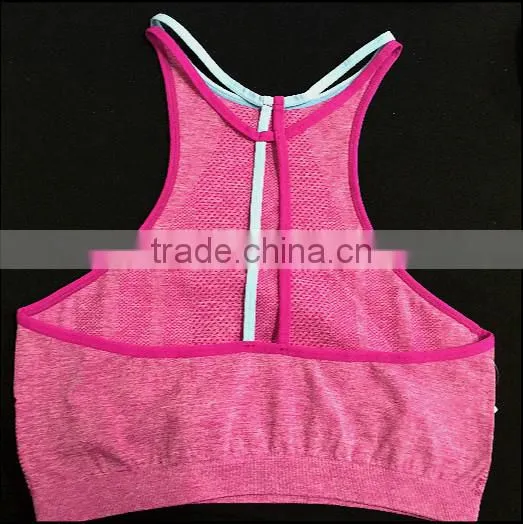 Fashion Women Sports Seamless Red Bra / Wholesale China Factory Price photo-2