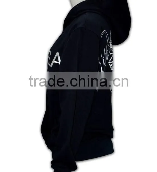 BSCI 2016 Design Sublimation Screenprint Embroidery Zipper Hoody Unique Collar Design Hoodies photo-3