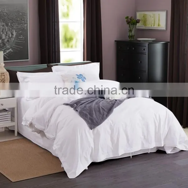 5 Star Hotel Bed Linen Set 100% Cotton Satin Bed Sheet Bedding Set