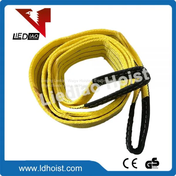 Colour Flat Eye Double Ply Polyester Webbing Sling Webbing Sling