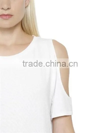Women Fashion Clothing Off-Shoulder Blank T-Shirts,High Quality Cotton Short Sleeve Plain T-shirts for Women photo-2
