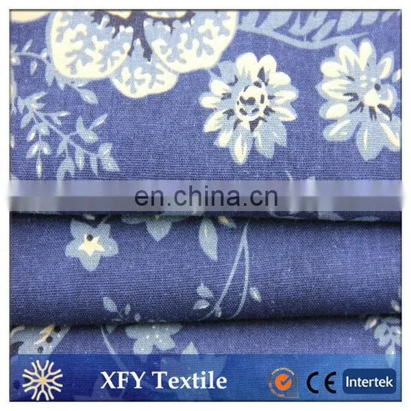 Wholesale Linen Cotton Blend Printed Fabric photo-3