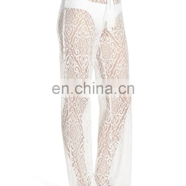 C20 Lace Swim Cover Up Beach Pants Women photo-2