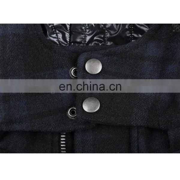 Classic Men Customized Diamond Lined Wool Coats photo-5