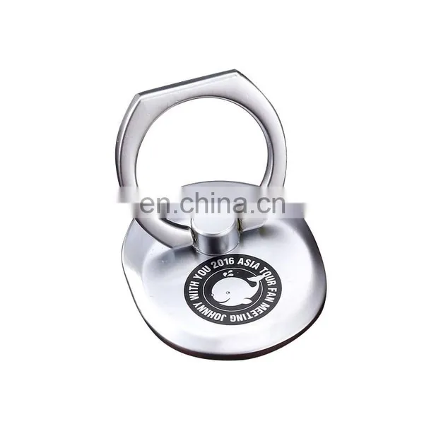Printed Oval Metal Mobile Phone Ring Holders Custom