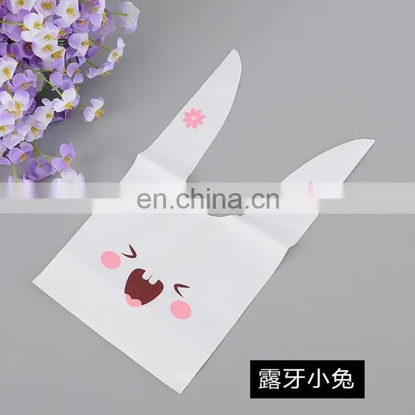 AL001158 Cute Rabbit Plastic Gift Package Bag For Cookies Cake Candy Goodies Soap 6 Style Available MOQ 100 PCS photo-5