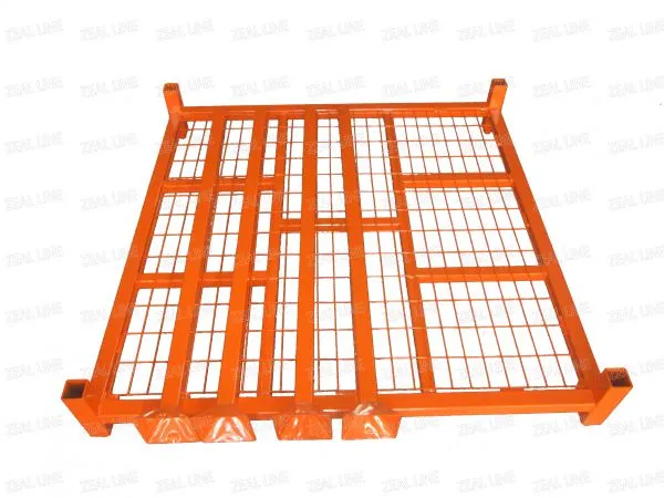 Movable 60X60 Inch Metal PCR Tire Tyre Collapsible Stacking Storage Pallet Rack photo-2