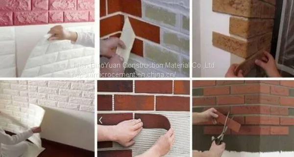 White Sandstone Heat Resistant Mosaic Tile Adhesive For Bathroom / Building photo-3