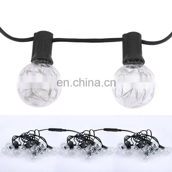 Outdoor Decoration Lights G40 LED Copper Wire Bulb LED String Light 25ft-US Plug photo-2