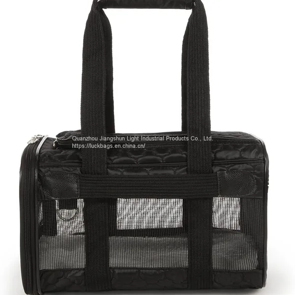 Oxford Fabric Mesh Breathable Airline Approved Small Animal Cages Transport Bag Dog Cats Travel Handbag Pet Carriers