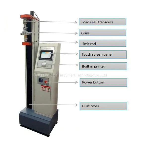 Microcomputer Plastic Rubber Tensile Strength Testing Machine