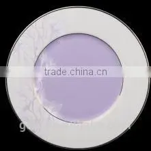 20pcs Bone China Dinnerware Set With Moist Purple Hibiscus photo-3