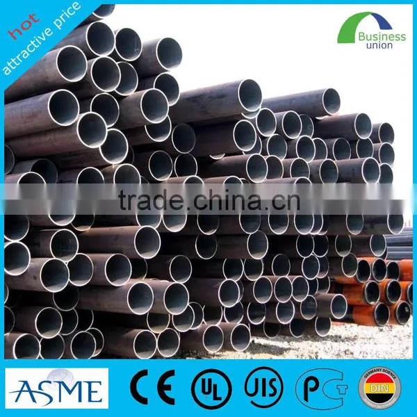 ERW Black Pipe / Erw Carbon Black Steel Pipe Stair Handrail China photo-5