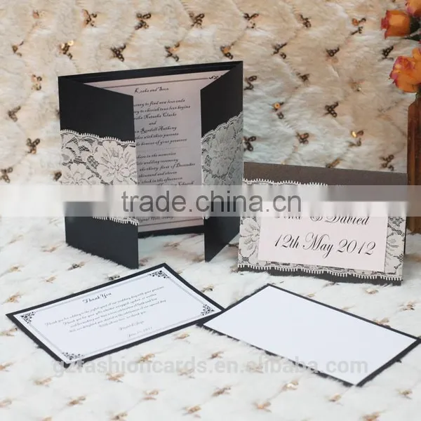Kerala Christian Customized Lace Ribbons Greeting Card Guangzhou photo-4