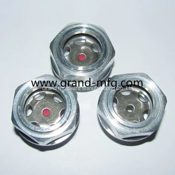 Liquid Radiator Cooling System Round Aluminum Sight Glass (BSP G Thread & Metric Thread) photo-3