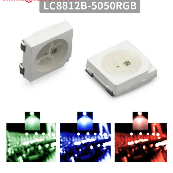 DC5V SK6812 LC8812B 4 Pins 5050 RGB SMD WS2812 IC Build-in LED Chip photo-5